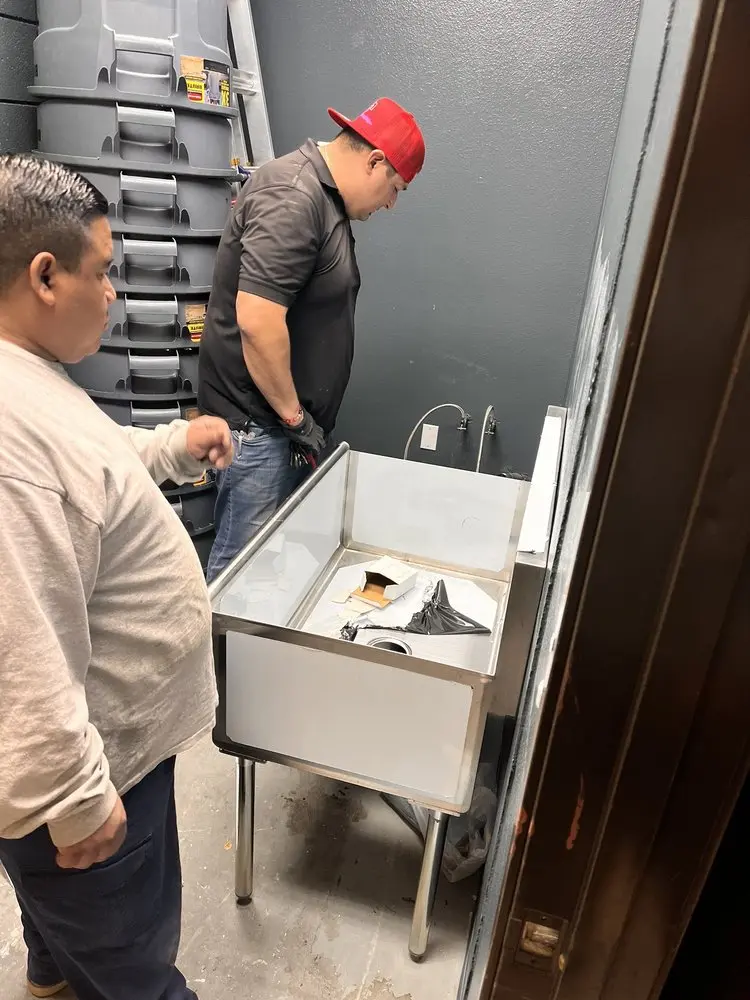 Commercial plumbing and sink installation in Farragut