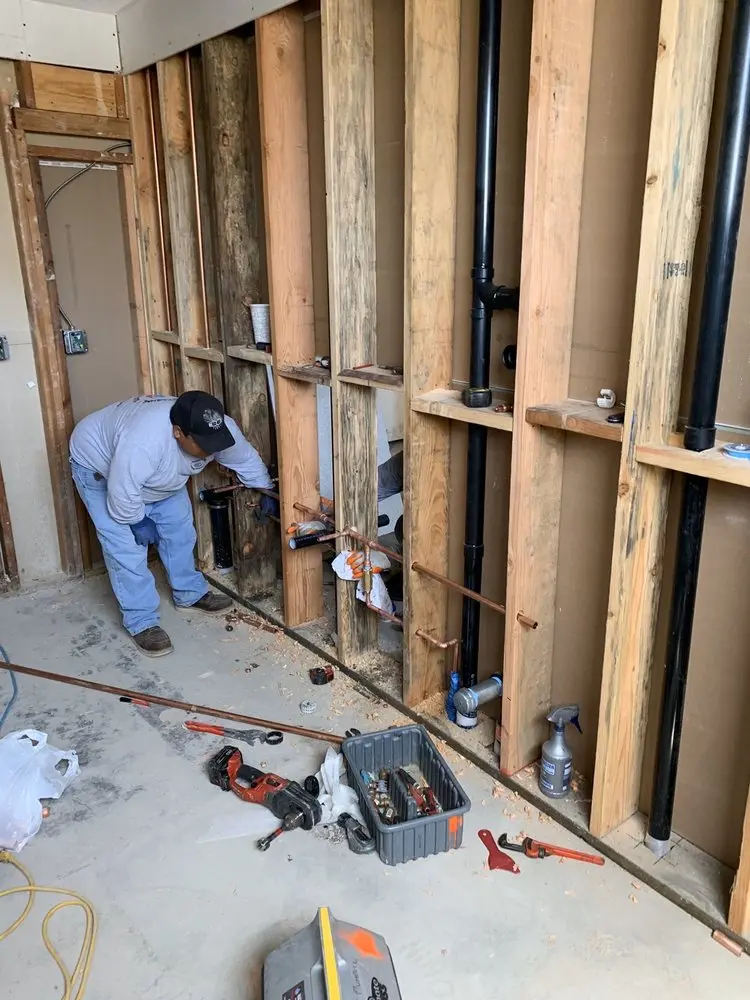 Commercial rough-in plumbing for Water Heater Replacement in Farragut